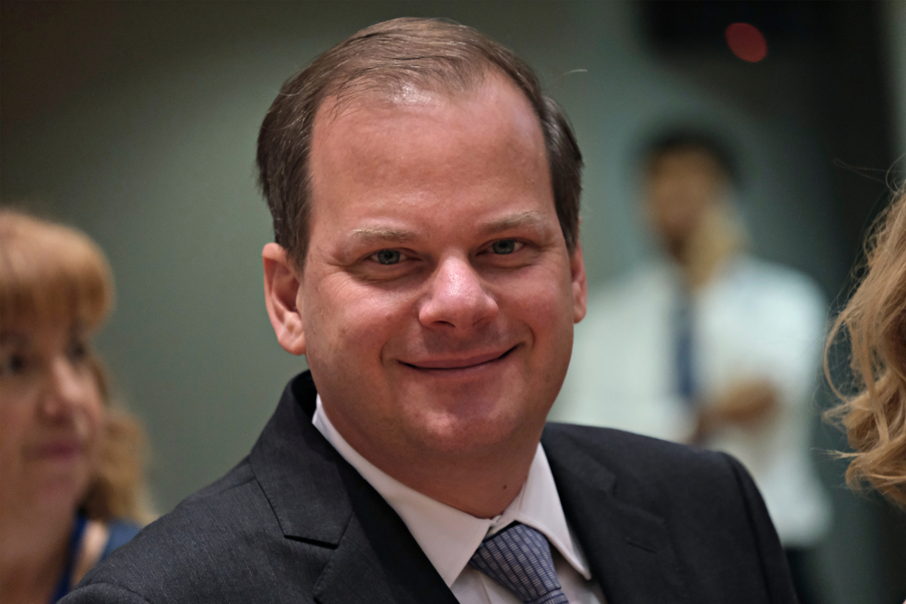 Brussels,,belgium ,20th,september,2019 ,greek,minister,of,infrastructure,and