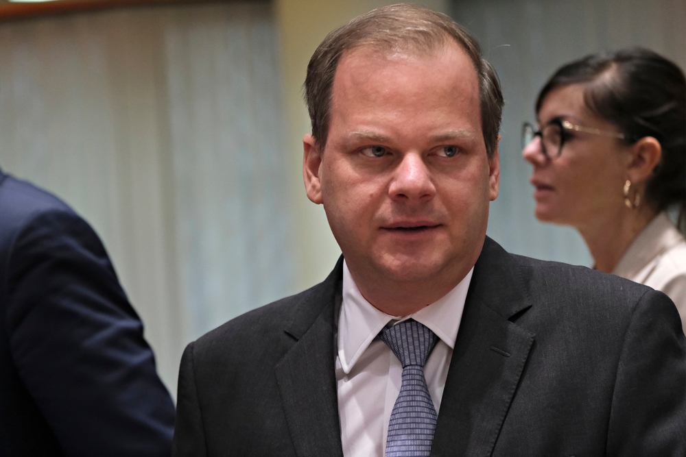 Brussels,,belgium ,20th,september,2019 ,greek,minister,of,infrastructure,and