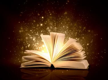 Image,of,opened,magic,book,with,magic,lights