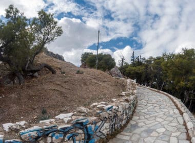 Stone,path,at,strefi,hill,,a,popular,park,in,downtown