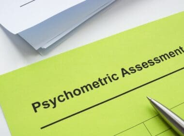 Psychometric,assessment,form,,pen,and,papers