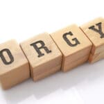 Orgy,word,made,with,building,blocks,isolated,on,white