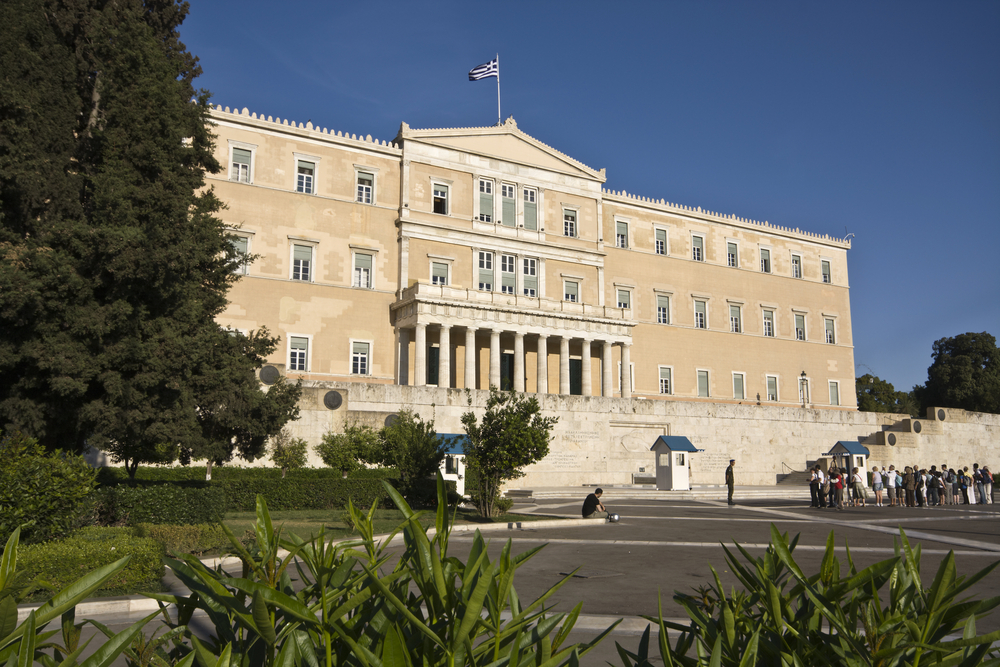 The,greek,parliament,and,the,unknown,soldier,tomb,at,athens,