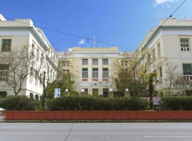 Athens,,greece march,11,2022 photo,shows,the,façade,of,athens,university,of