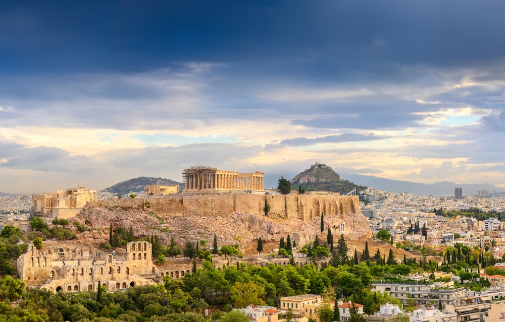 Panorama,of,athens,with,acropolis,hill,,athens,,greece ,picturesque,view