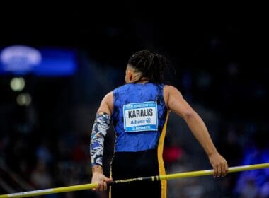 Dusseldorf,,germany, ,4,february,,2024:,karalis,emmanouíl,,istaf,indoor