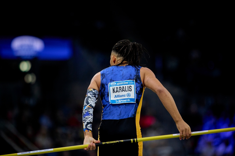 Dusseldorf,,germany, ,4,february,,2024:,karalis,emmanouíl,,istaf,indoor