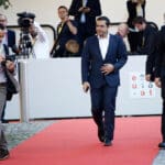 Salzburg,,austria,20th,sep ,2018 ,greek,prime,minister,alexis,tsipras