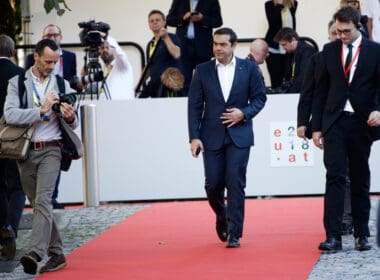 Salzburg,,austria,20th,sep ,2018 ,greek,prime,minister,alexis,tsipras