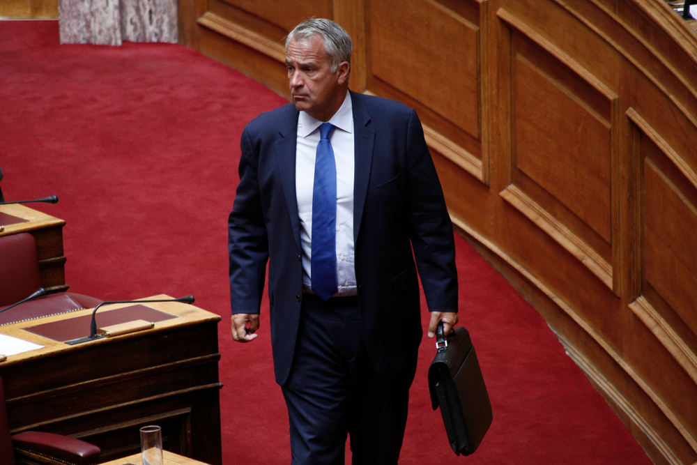 Member,of,the,greek,parliament,makis,voridis,attends,in,a