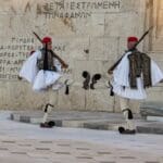 Athens,,greece,on,october,9,,2022 view,of,the,evzones,tsoliades