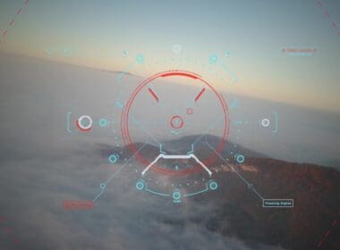 Unmanned,combat,aerial,vehicle,drone,cockpit,perspective,flight,in,sea