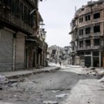 Destroyed,buildings,in,aleppo,,syria