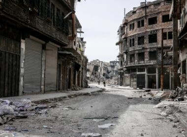 Destroyed,buildings,in,aleppo,,syria