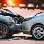 Cars,crash,accident,on,the,street ,damaged,automobiles ,car,insurance
