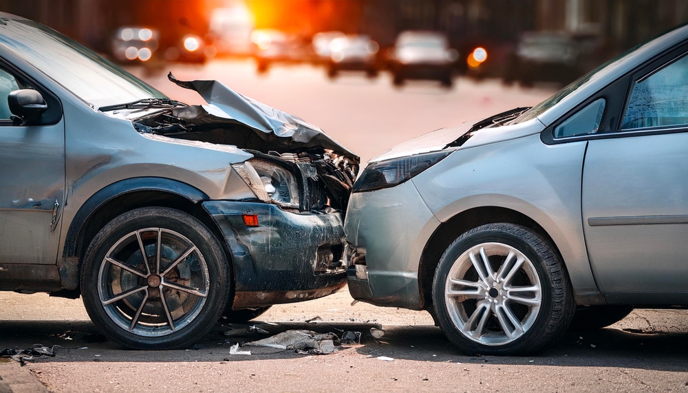Cars,crash,accident,on,the,street ,damaged,automobiles ,car,insurance