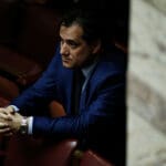 Vice president,of,new,democracy,party,,adonis,georgiadis,attends,in,a