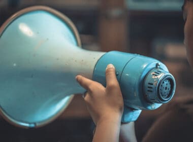 Speaking,on,megaphone