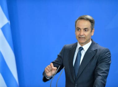Berlin,,germany,2019 08 29:,the,prime,minister,of,greece,,kyriakos,mitsotakis,answers