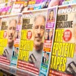 London,uk november,25,2024:,jeffrey,epstein,news,headlines,on,national,enquirer ,the