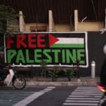Yogyakarta,,indonesia december,27,,2024;,free,palestine,mural,,a,mural,of