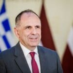 Riga,,latvia ,28th,january,2025 ,giorgos,gerapetritis,,minister,of,foreign