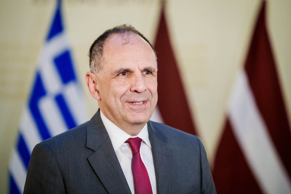 Riga,,latvia ,28th,january,2025 ,giorgos,gerapetritis,,minister,of,foreign