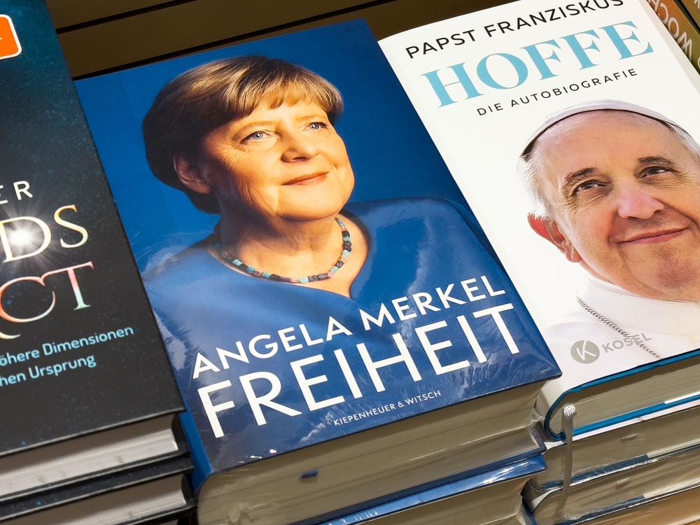 Villach,,austria, ,march,20,,2025:,angela,merkel,and,pope