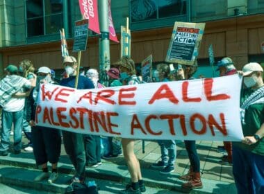 28th,of,june,,2025,glasgow,,uk,protesters,gather,at,buchanan