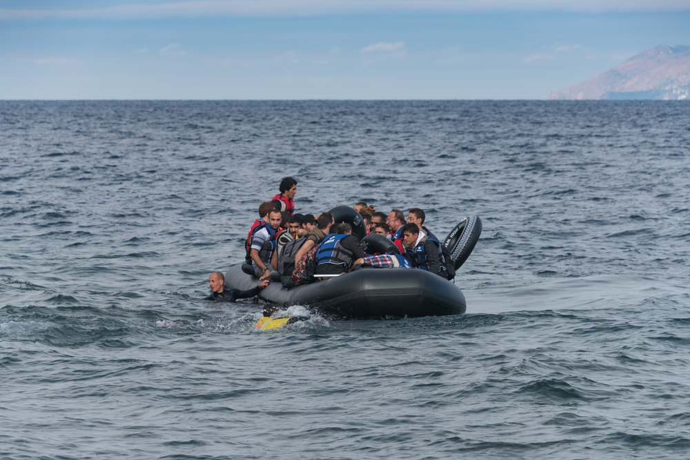 Lesvos,,greece, ,september,29,,2015:,refugees,arriving,in,greece
