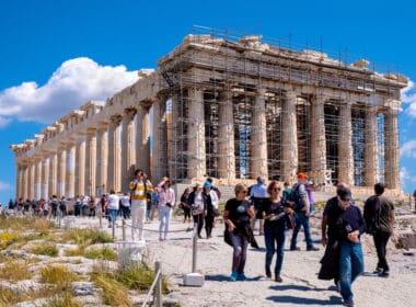 Athens,,attica,/,greece, ,2018/04/02:,panoramic,view,of,parthenon