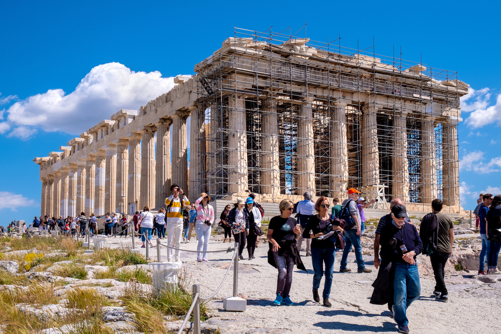 Athens,,attica,/,greece, ,2018/04/02:,panoramic,view,of,parthenon