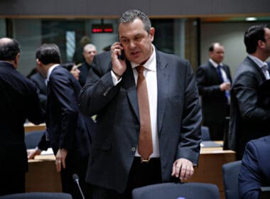 Greek,minister,of,national,defence,panos,kammenos,attends,in,european