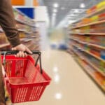 Internet,food,shop,super,market,close,up,hand,pushing,shopping