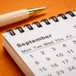 September,2025, ,small,spiral,desktop,calendar,,time,and,business