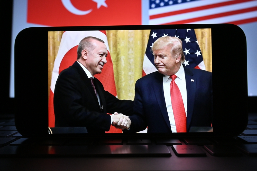 Concept,photo,showing,u s ,president,donald,trump,and,turkish,president