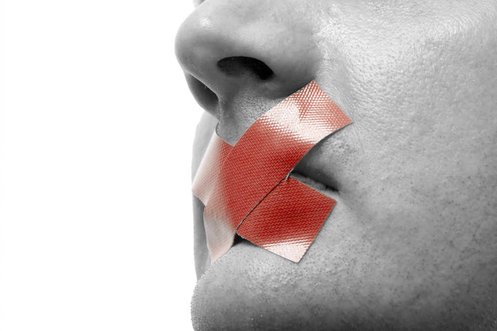 Censored,man,with,red,tape,on,his,mouth ,colorkey ,isolated