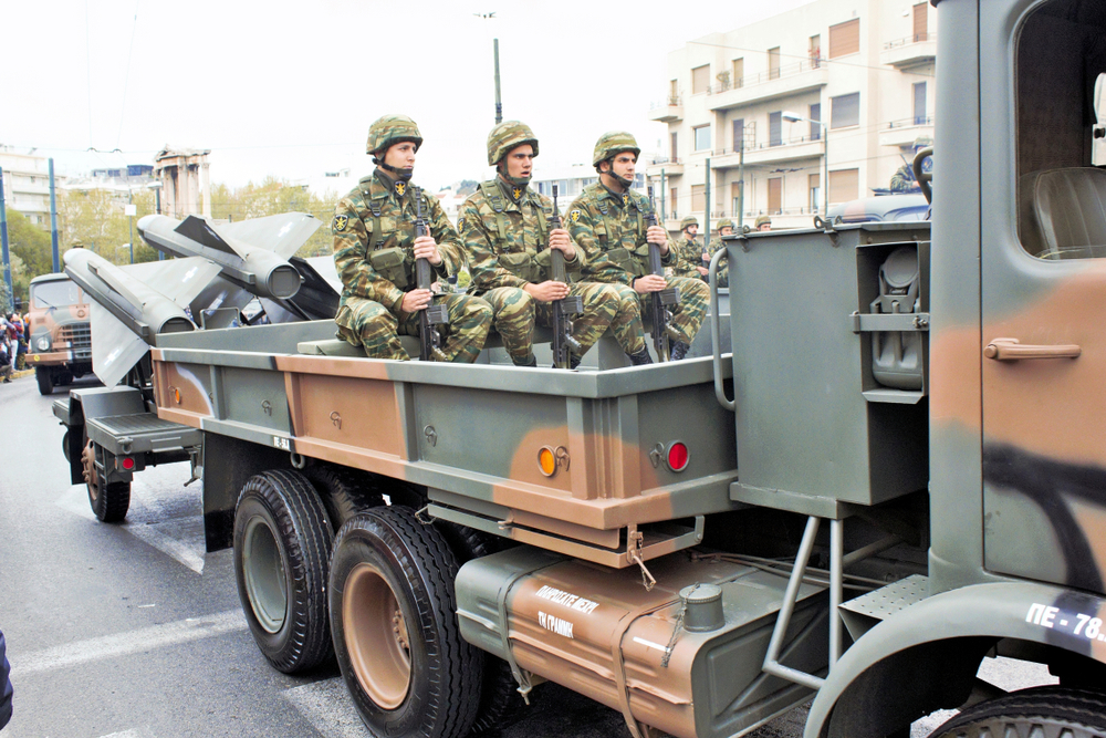 Athens,,greece,,march,25,2018, ,vehicles,of,the,greek