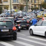 Heavy,traffic,on,the,streets,of,athens,after,the,announcement