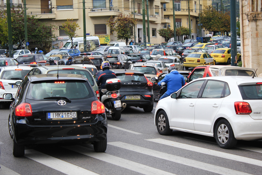 Heavy,traffic,on,the,streets,of,athens,after,the,announcement