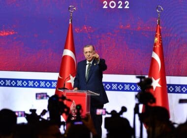 Turkey,president,recep,tayyip,erdogan,press,conference,in,bali,,indonesia,