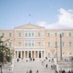 Athens,greece august,8,2023 a,view,of,the,famous,greek,parliament