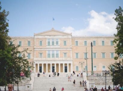 Athens,greece august,8,2023 a,view,of,the,famous,greek,parliament