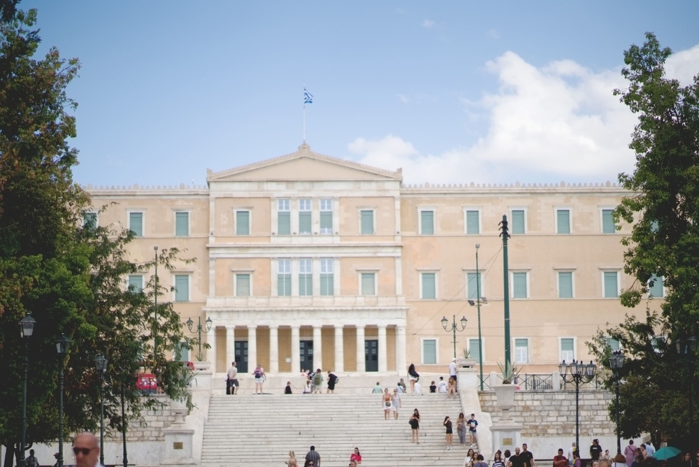 Athens,greece august,8,2023 a,view,of,the,famous,greek,parliament