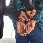 Police,arrests,a,criminal,or,detains,a,crime,suspect ,officer