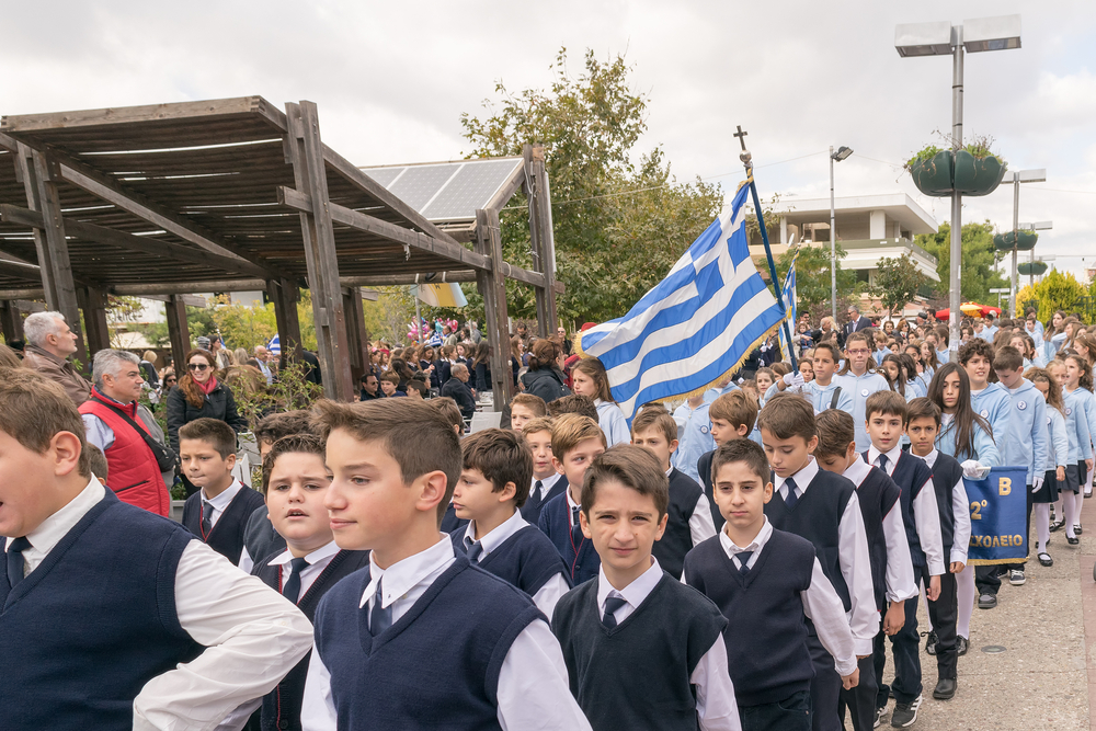 Athens,,greece,,28,october,2015 ,student,parade,in,yearly,national