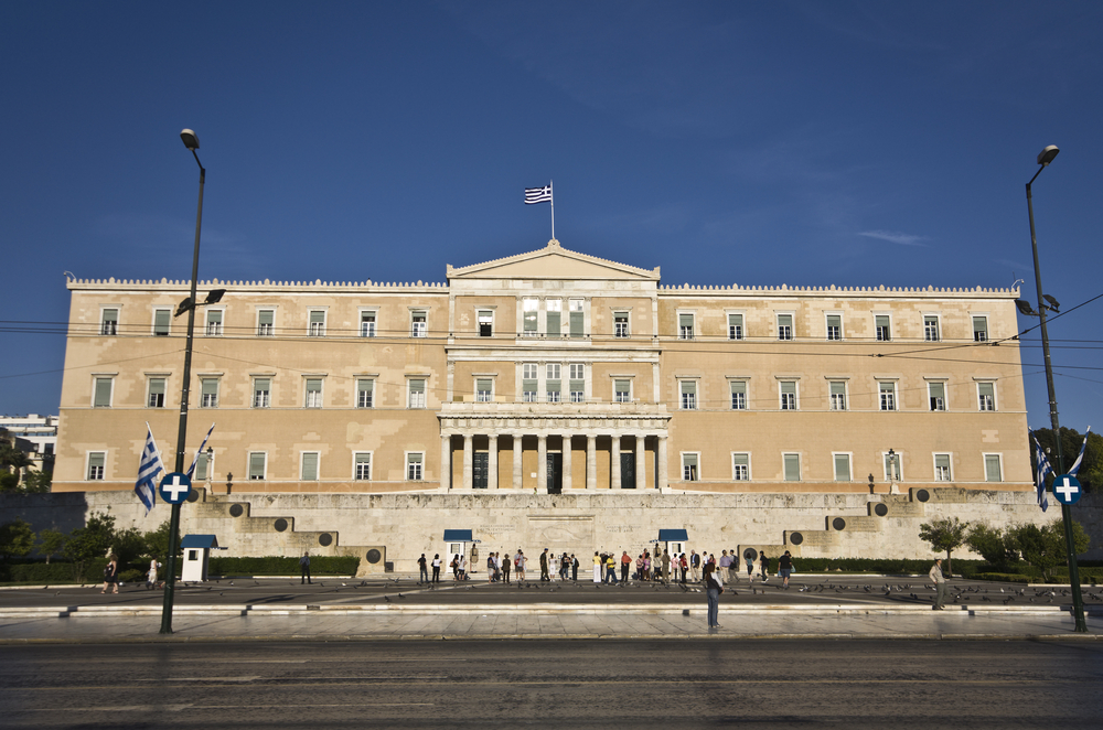 The,greek,parliament,and,the,unknown,soldier,tomb,at,athens,
