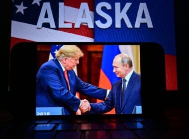 A,conceptual,photo,showing,u s ,president,donald,trump,and,russian