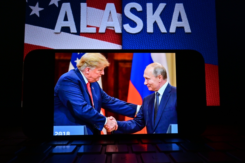 A,conceptual,photo,showing,u s ,president,donald,trump,and,russian