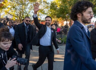 Democratic,new,york,city,mayoral,candidate,zohran,mamdani,speaks,to
